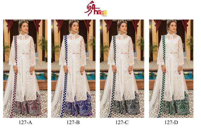 Shree Tex 127 Series Latest Wedding Wear Heavy Georgette With Embroidery Work Designer Pakistani Salwar Suits Collection
